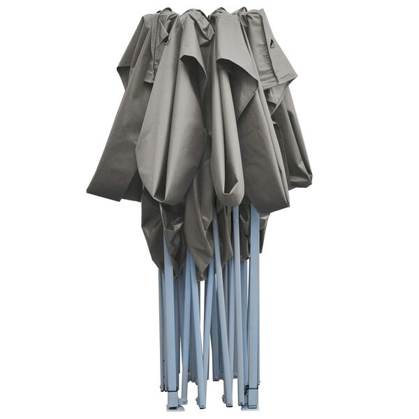 vidaXL saliekama dārza nojume, 3x4,5 m, antracītpelēka