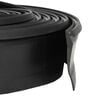 vidaXL Garāžas durvju blīvējums Melns 52 x 2 mm 2,5 m PVC