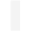vidaXL Plakans ar atvilktni Balts 79,5 x 49 x 156 cm Inženierijas koks