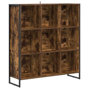 vidaXL Grāmatplaukts 99,5 x 30 x 108 cm Inženierijas koks Dūmu ozols