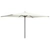 vidaXL Dārza parasols 200 x 300 cm Poliesters Taisnstūra Krēmkrāsa
