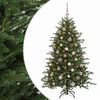 vidaXL Mākslīgā Ziemassvētku egle ar bumbiņu 120 cm 150 LED