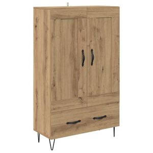 vidaXL Augstais skapītis Artisānā ozols 69,5 x 31 x 115 cm