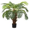 vidaXL mākslīgā cikas palma ar podiņu, 90 cm, zaļa