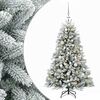 vidaXL Mākslīgā Ziemassvētku eglīte ar rotājumiem 120 cm 150 LED