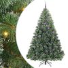 vidaXL Mākslīgā Ziemassvētku eglīte su 300 LED Zaļa 240 cm PE un PVC