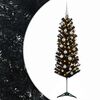 vidaXL Mākslīgā slaida Ziemassvētku egle ar bumbiņām 150 cm 150 LED