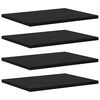 vidaXL Grāmatplaukta Paneļa 4 pcs Melna 40 x 30 x 1,5 cm
