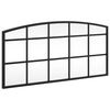 vidaXL sienas spogulis, melns, 60x30 cm, dzelzs