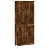 vidaXL augstais skapis, ozolkoka, 69,5x34x180 cm, inženierijas koks