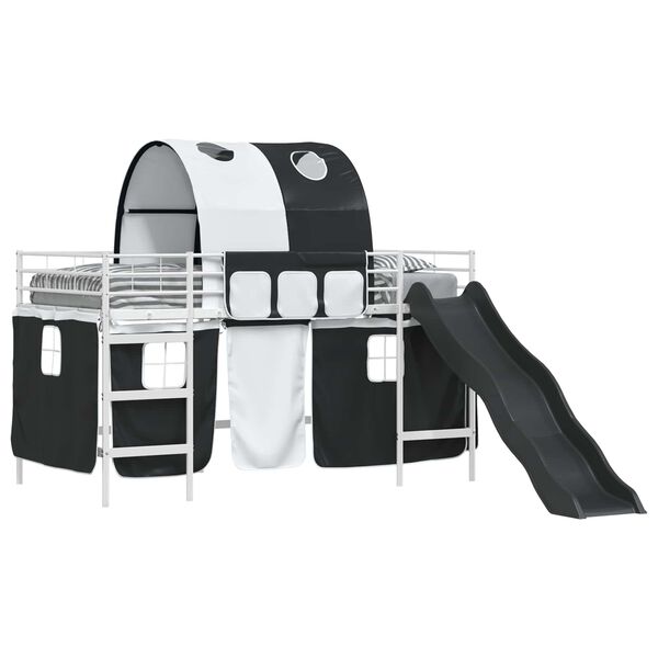 vidaXL Balts un melns 100 x 201 cm