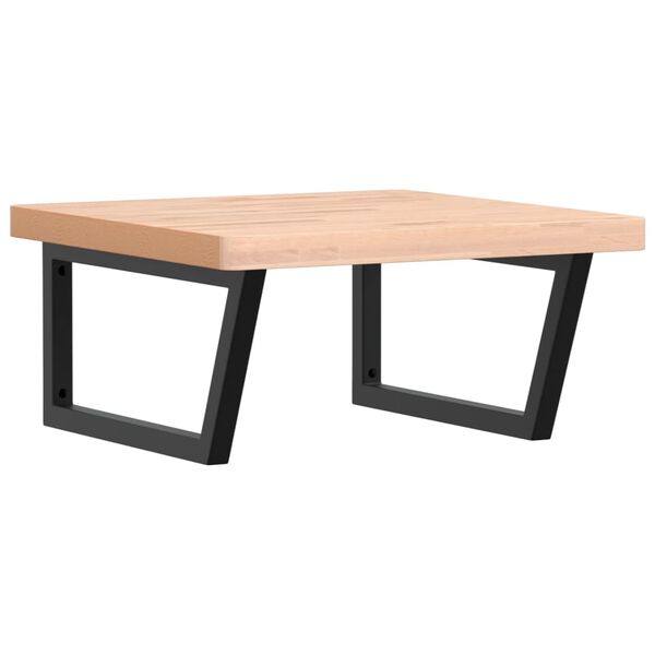 vidaXL izlietnes plaukts, stiprināms pie sienas, tērauds, dižskābardis