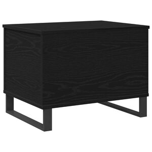 vidaXL Kafijas galdiņ&scaron; Melns ozolkoks 60 x 44,5 x 45 cm