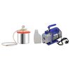vidaXL vakuuma kamera ar vienpakāpes sūkni, 7,4 l