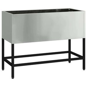 vidaXL Pacelts dārza stādītājs Sudraba 60 x 26 x 45 cm Cinkots tērauds