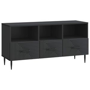 vidaXL Televizora skapī&scaron;a Melns 102 x 34,5 x 50 cm Inženierijas koks