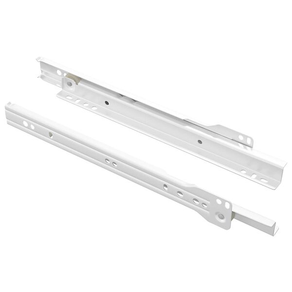 vidaXL Kastī&scaron;u sliede 2 pcs Balts 250 mm Tērauds