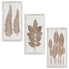 vidaXL Mākslas dekors 3 pcs Brūna un balta 40 x 40 x 1,5 cm