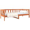 vidaXL Gultas rāmis Vaks brūns 80 x 200 cm Ciets priedes koks