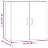 vidaXL sienas skapītis, melns, 60x31x60 cm, inženierijas koks