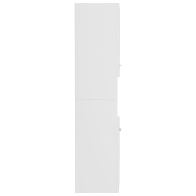 vidaXL vannasistabas skapītis, balts, 30x30x130 cm, skaidu plāksne