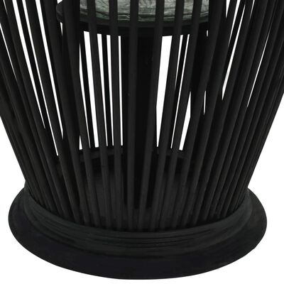 vidaXL pakarināms svečturis, bambuss, melns, 60 cm