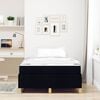 vidaXL Gultas rāmis ar matraci Melna 120 x 200 cm audums