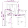 vidaXL Dārza ēdamkrēsls 2 pcs Balts 65.5 x 59 x 88cm HDPE