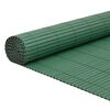 vidaXL dārza žogs, divpusējs, zaļ&scaron;, 1,8x3 m, PVC