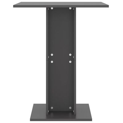 vidaXL bistro galds, pelēks, 60x60x75 cm, kokskaidu plāksne