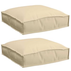 vidaXL Spilvens 2 pcs Bē&scaron;a 40 x 40 x 8 cm Oksforda audums