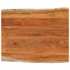 vidaXL galda virsma, 90x80x2,5 cm, taisnstūra, akācijas masīvkoks