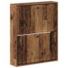 vidaXL Sienā piestiprināms apavu skapis EDE 71 x 17 x 86 cm Vecs koks