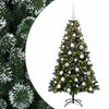 vidaXL Mākslīgā Ziemassvētku eglīte ar rotājumiem 120 cm 150 LED