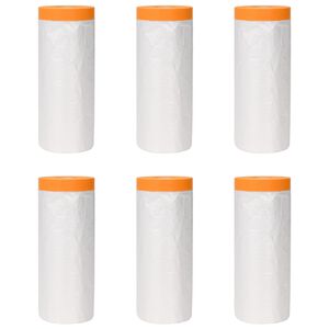 vidaXL Putekļu līdums ar līmējo&scaron;o lenti 6 gab. Caurspīdīgs HDPE
