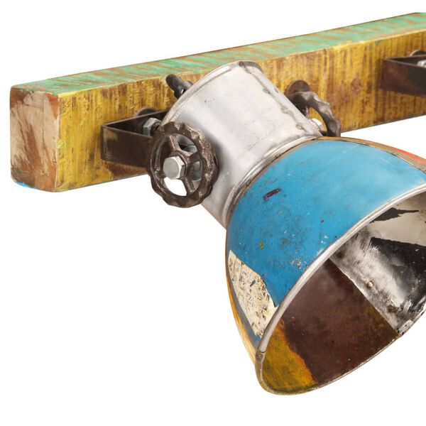 vidaXL sienas lampa, industriāls dizains, krāsaina, 90x25 cm, E27