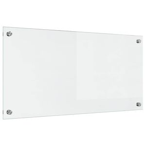 vidaXL Virtuves aizsargpanelis Caurspīdīgs 80 x 40 cm rūdīts stikls