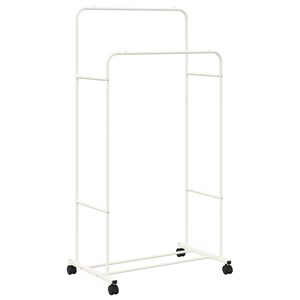 vidaXL Apģērba statīvs Balts 80 x 53 x 156 cm