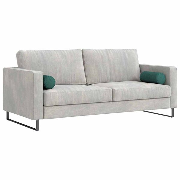 vidaXL Spilveni 2 pcs Tumši zaļš Ø 15 x 40 cm audums