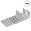 vidaXL Se&scaron;u stūru atslēga 4675 pcs Sudraba 32 x 86 mm Tērauds