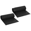 vidaXL Rievojums drenāžas loksne 2 gab. Melns 0,5 x 20 m HDPE