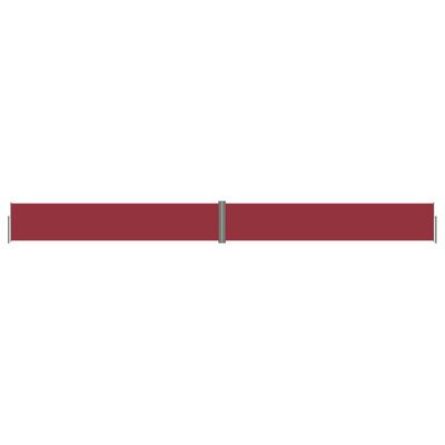 vidaXL izvelkama sānu markīze, sarkana, 117x1200 cm