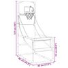 vidaXL Arcade Basketbola spēļu komplekts ar bumbu un pumpi 45x86x127cm