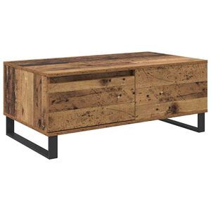 vidaXL Kafijas galdiņ&scaron; Vecs koks 90 x 50 x 36,5 cm Inženierijas koks
