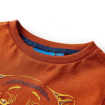 Bērnu krekls ar garām piedurknēm, oranžīgs, 92