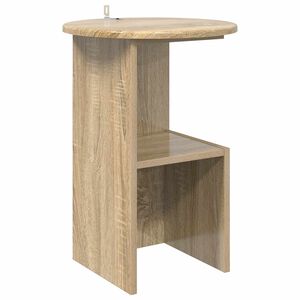 vidaXL Sānu galds Sonomas ozols &Oslash; 39,5 x 55 cm Inženierijas koks