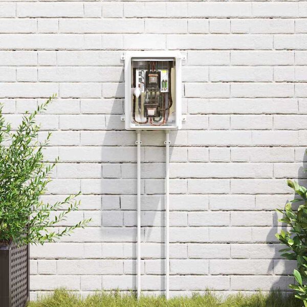 vidaXL Kontroles skapis Pelēka 47 x 20 x 60 cm ABS plastmasa