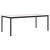 vidaXL Ēdamgalds Balts 200 x 100 x 75 cm Ciets priedes koks