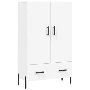 vidaXL augstais skapītis, balts, 69,5x31x115 cm, inženierijas koks
