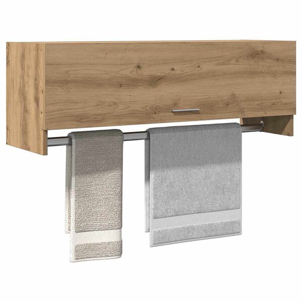 vidaXL Skapis Artisan Oak 100x32,5x35 cm Engineered Wood